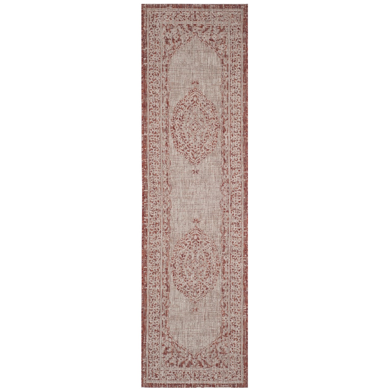 Safavieh Courtyard Collection Medallion Indoor/Outdoor Floor Runner 2
