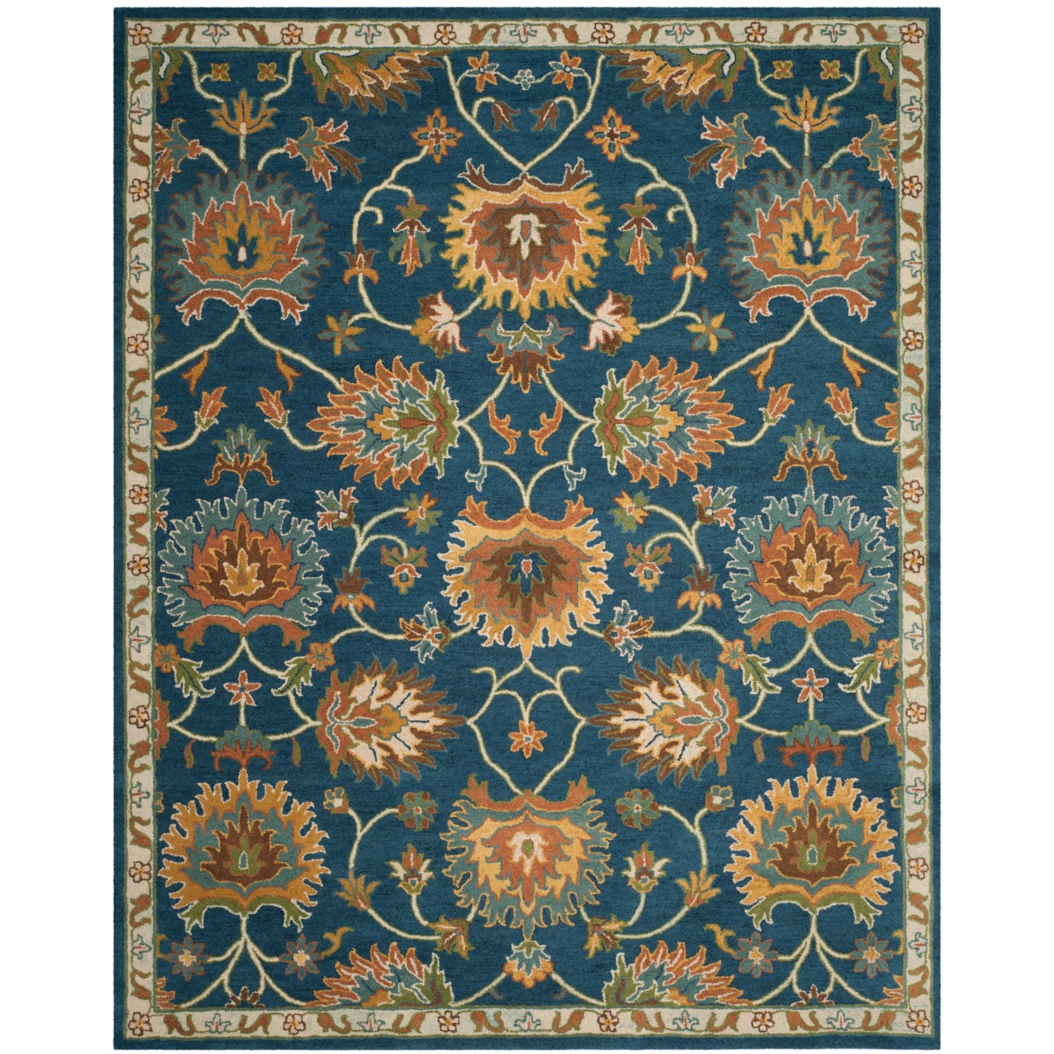 Safavieh Heritage Collection Navy Area Rug 8x10’, HandTufted Wool Save 30