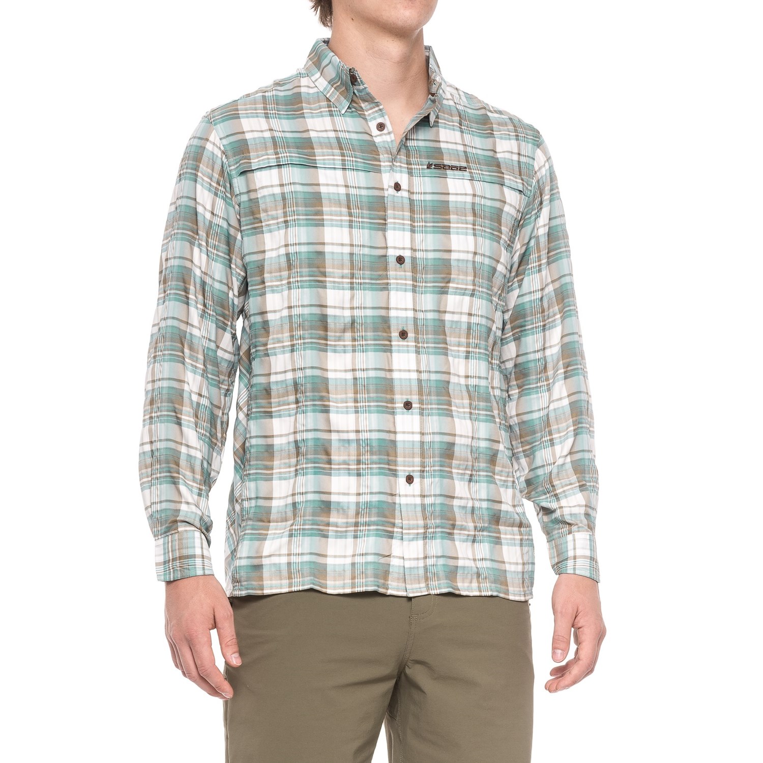 sage green men shirt