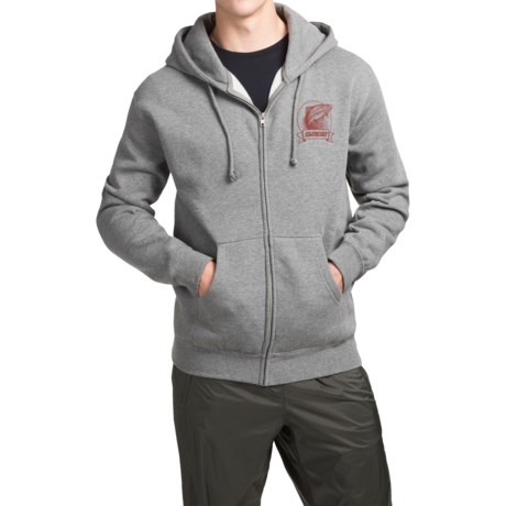 men zipper fly 2 in 1 hooded sweatshirt