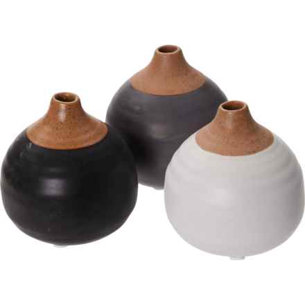 Sagebrook Bud Vases - Set of 3, 4x4” in Multi