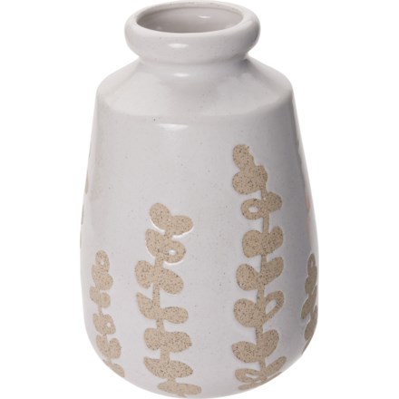 Sagebrook Ceramic Botanical Vase - 10” in Ivory