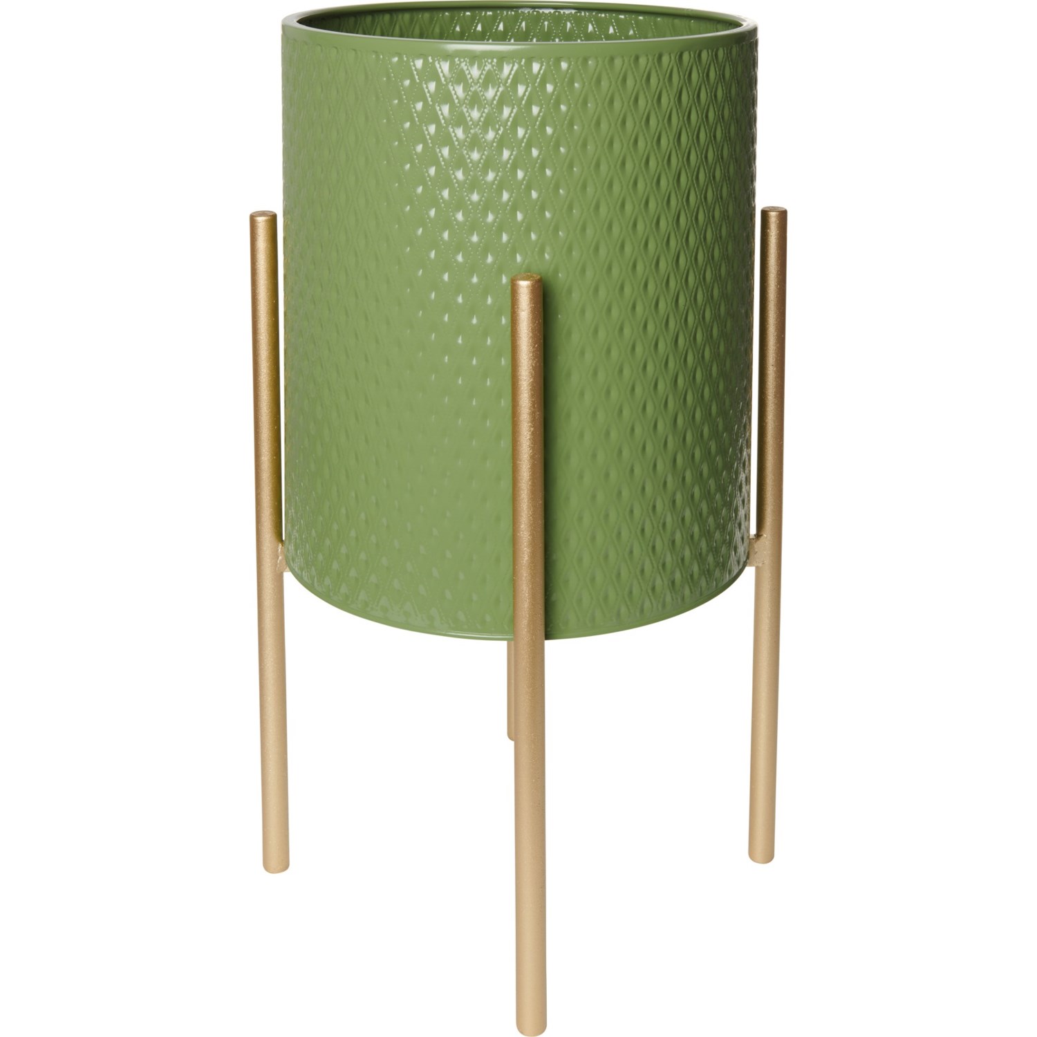 Sagebrook Diamond Planter with Metal Stand 23” Save 51