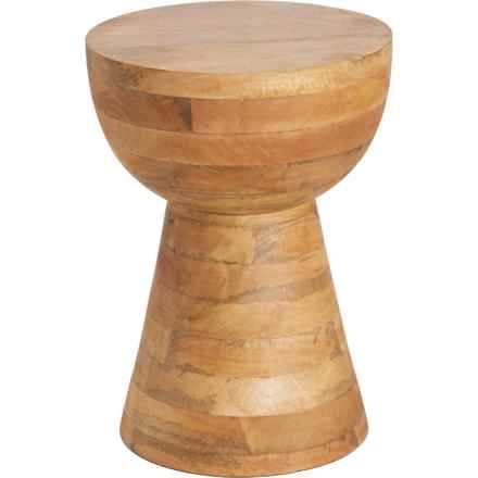 Sagebrook Polished Mango Wood Accent Table - 18” in Brown