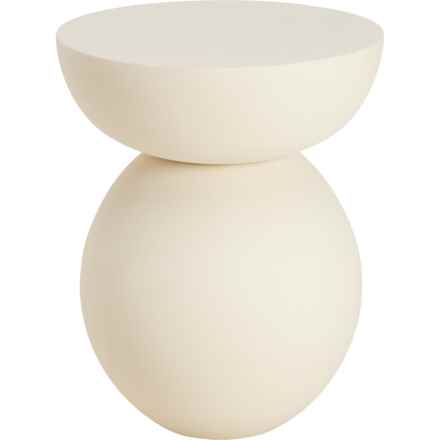 Sagebrook Wood Sphere Accent Table - 19” in White