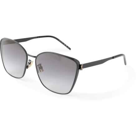SAINT LAURENT Made in Italy SL Sunglasses (For Women) in Black/Black Grey
