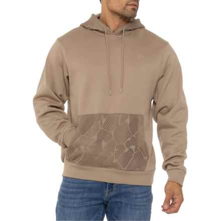 Saints Studio Crochet Trim Hoodie in Taupe