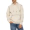 Saints Studio Embroidery Trim Hoodie in Taupe 1