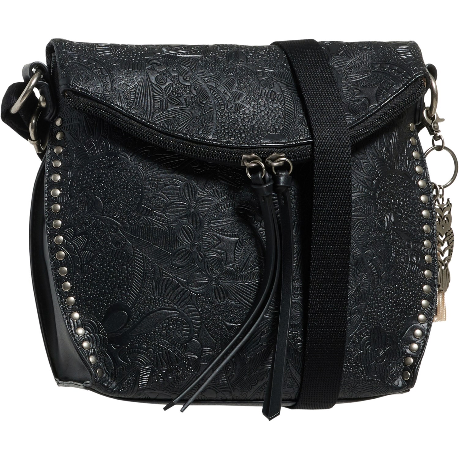 (取寄) サックルーツ アルカディア フラップ クロスボディ バッグ Sakroots Arcadia Flap Crossbody Bag  Black Sakroots Arcadia Flap Crossbody Bag - Save 43%