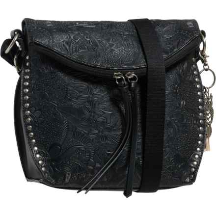 Sakroots Arcadia Flap Crossbody Bag in Black