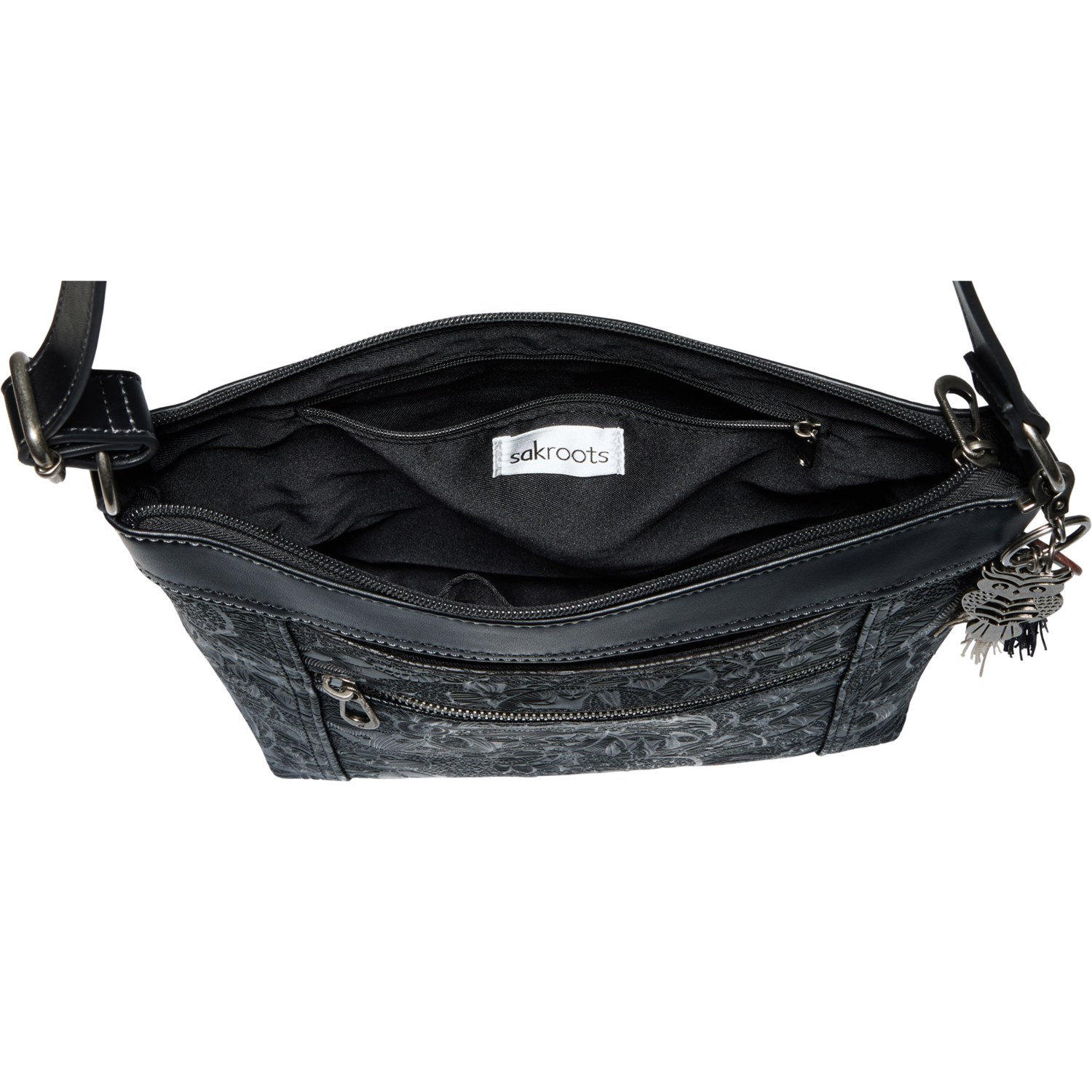 (取寄) サックルーツ アルカディア ゲン クロスボディ バッグ Sakroots Arcadia Gen Crossbody Bag  Black Sakroots Arcadia Gen Crossbody Bag - Save 36%