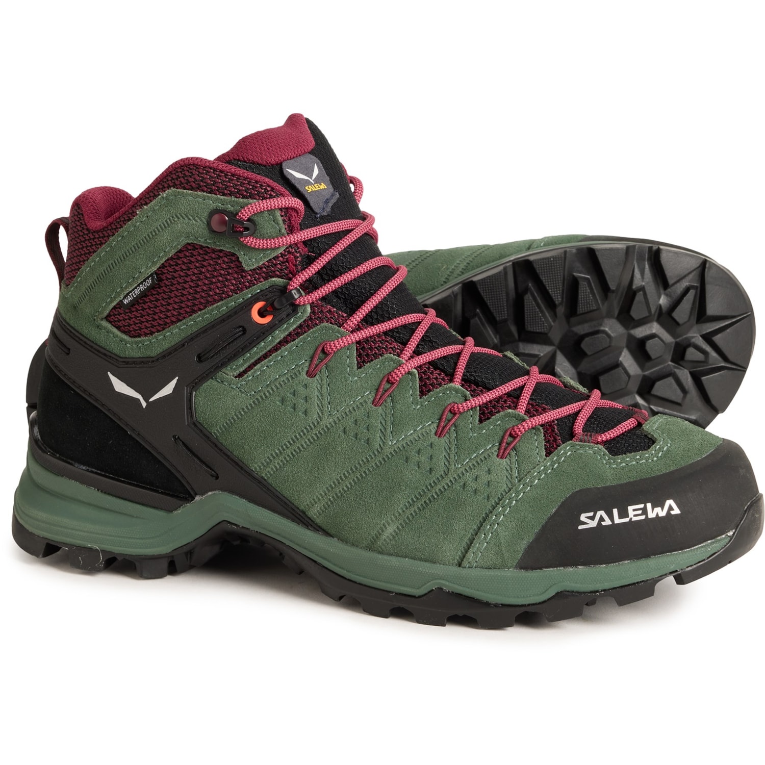 Salewa Alp Mate Mid WP Men\'s Hiking Boots Green Size 13 Salewa Alp Mate Mid Hiking Boots (For Women) - Save 52% main image 3