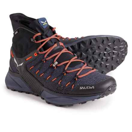 Salewa Dropline Mid Hiking Boots (For Men) in Black/Ombre Blue