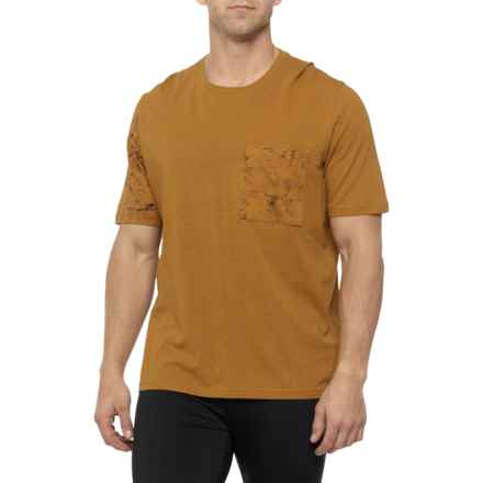 Salewa Lavaredo Hemp Pocket T-Shirt - Short Sleeve in Golden Brown