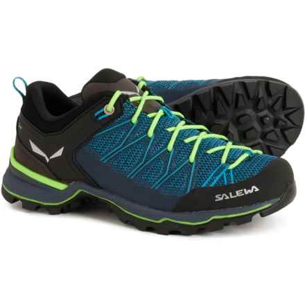 Salewa Mountain Trainer Lite Hiking Shoes (For Men) in Malta/Fluo Green