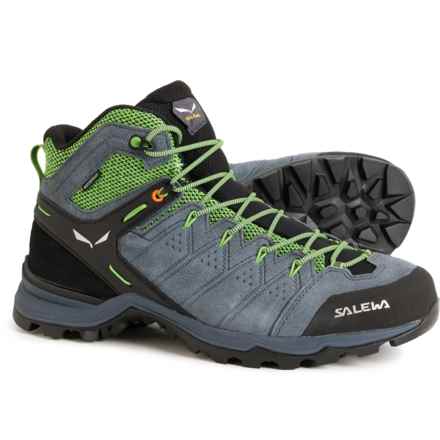 Salewa MS Alp Mate Mid Hiking Boots - Waterproof (For Men) in Ombre Blue/Pale Frog