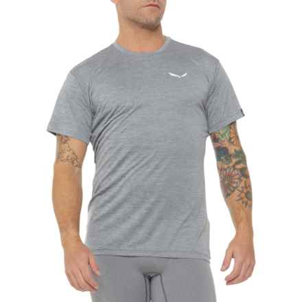 Salewa Puez Melange Dry T-Shirt - Short Sleeve in Quiet Shade Melange