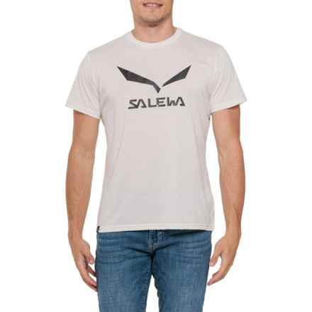 Salewa Solidlogo Dry T-Shirt - Short Sleeve in White