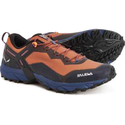 Salewa Ultra Train 3 Hiking Shoes (For Men) in Dark Denim/Red Orange