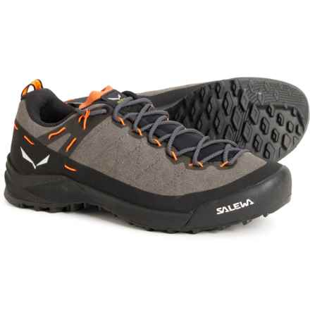 Salewa Wildfire Canvas Approach Shoes (For Men) in Bungee Cord/Black