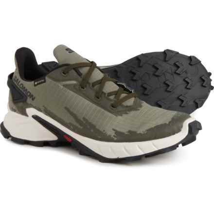 Salomon Alphacross 4 Gore-Tex® Trail Running Shoes - Waterproof (For Men) in Dlicgr/Vanila/Olv