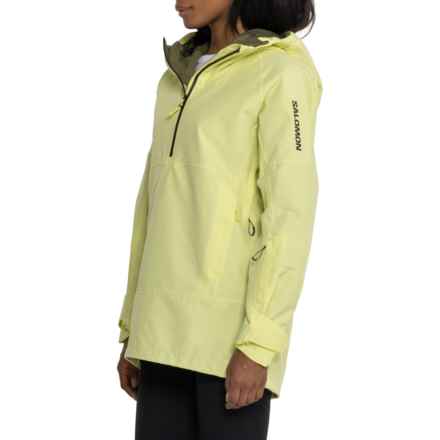 Salomon Bashley Anorak Ski Jacket - Waterproof, Zip Neck in Charlock