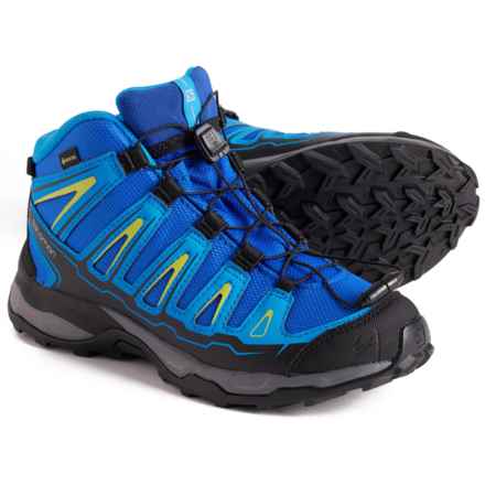 Salomon Boys X-Ultra Mid Gore-Tex® Hiking Boots - Waterproof in Blue Yonder