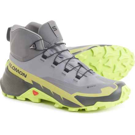 Salomon Cross Hike 2 Gore-Tex® Mid Hiking Boots - Waterproof (For Men) in Quiet Shade/Lime/Gol