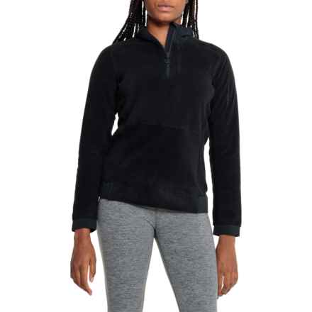 Salomon Essential Polartec® Midlayer Fleece Shirt - Zip Neck, Long Sleeve in Black