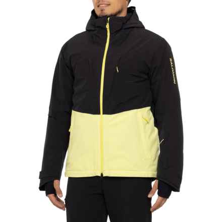 Salomon Highland PrimaLoft® Ski Jacket - Waterproof, Insulated in Deep Black/Charlock