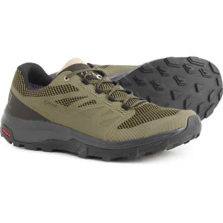 Salomon OUTline Gore-Tex® Hiking Shoes - Waterproof (For Men) in Olive/Black/Safari