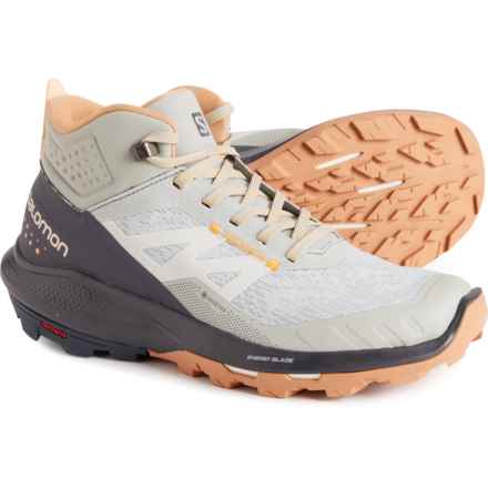 Salomon OUTpulse® Mid Gore-Tex® Hiking Shoes - Waterproof (For Women) in Wrought Iron/Ebony