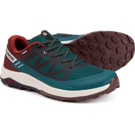 Salomon Outrise Clima Hiking Shoes - Waterproof (For Men) in Ponder/Bchoco/Vanila