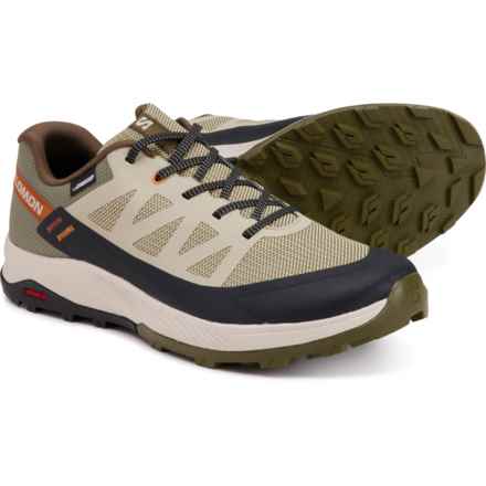 Salomon Outrise CSWP Hiking Shoes - Waterproof (For Men) in Moss Gray/Olvnig/Sgal