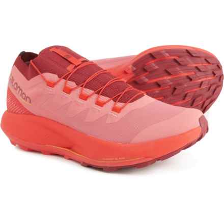 Salomon Pulsar Trail Pro Trail Running Shoes (For Women) in Tea Rose/Biking Red