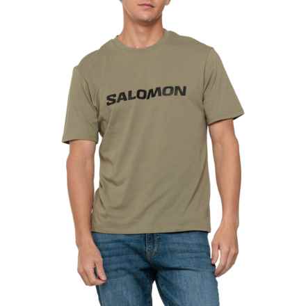 Salomon Sal Logo T-Shirt - Short Sleeve in Deep Lichen Green