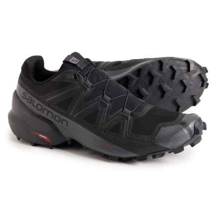Salomon Speedcross 5 Trail Running Shoes (For Men) in Black/Black/Phantom