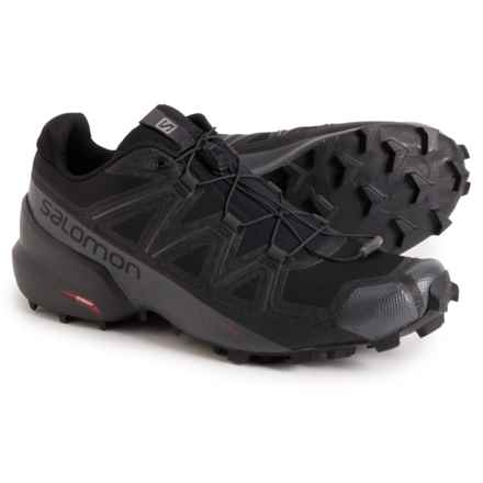 Salomon Trail Running Shoes (For Men) in Black/Black/Phantom