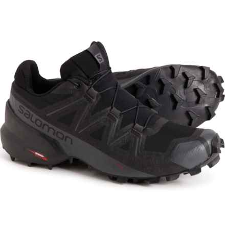 Salomon Trail Running Shoes (For Women) in Black/Black/Phantom