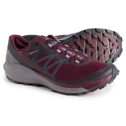 Salomon Trail Running Shoes (For Women) in Wine Tasting/Quiet Shade/Ebony