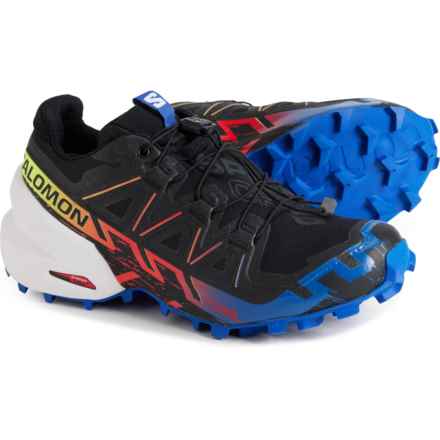 Salomon Trail Running Shoes - Waterproof (For Men and Women) in Black/Surf The Web/Safety Yellow