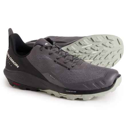 Salomon Trail Running Shoes - Waterproof (For Men) in Magnet/Black/Wrought Iron