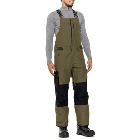 Salomon Transfer Bib Ski Pants - Waterproof in Olive Night/Deep Black