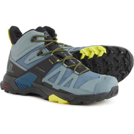 Salomon X Ultra 4 Mid Gore-Tex® Hiking Boots - Waterproof (For Men) in Trooper/Black/Evening Primrose