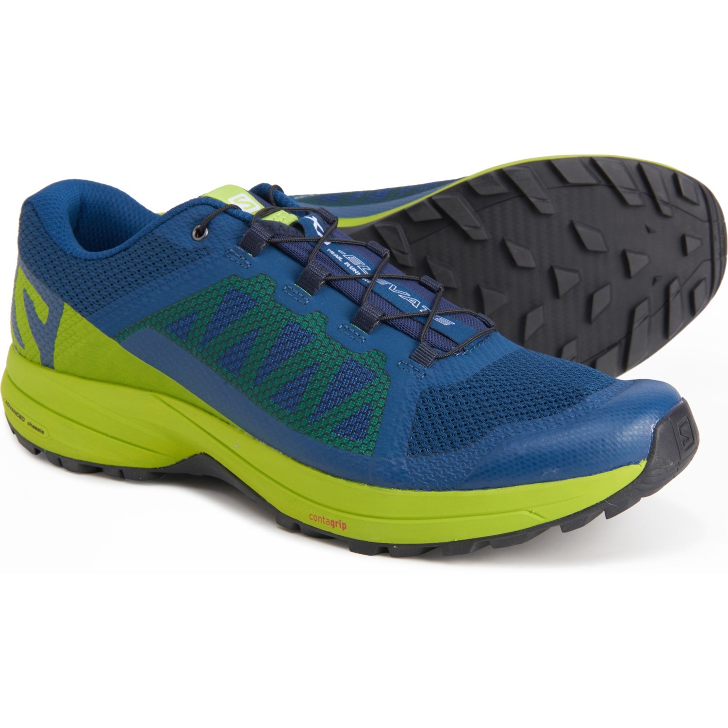 green trail running shoes