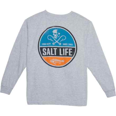 SALT LIFE Big Boys High Seas T-Shirt - Long Sleeve in Athht