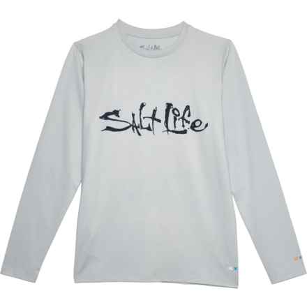 SALT LIFE Big Boys Signature Icon Shirt - UPF 30, Long Sleeve in Might