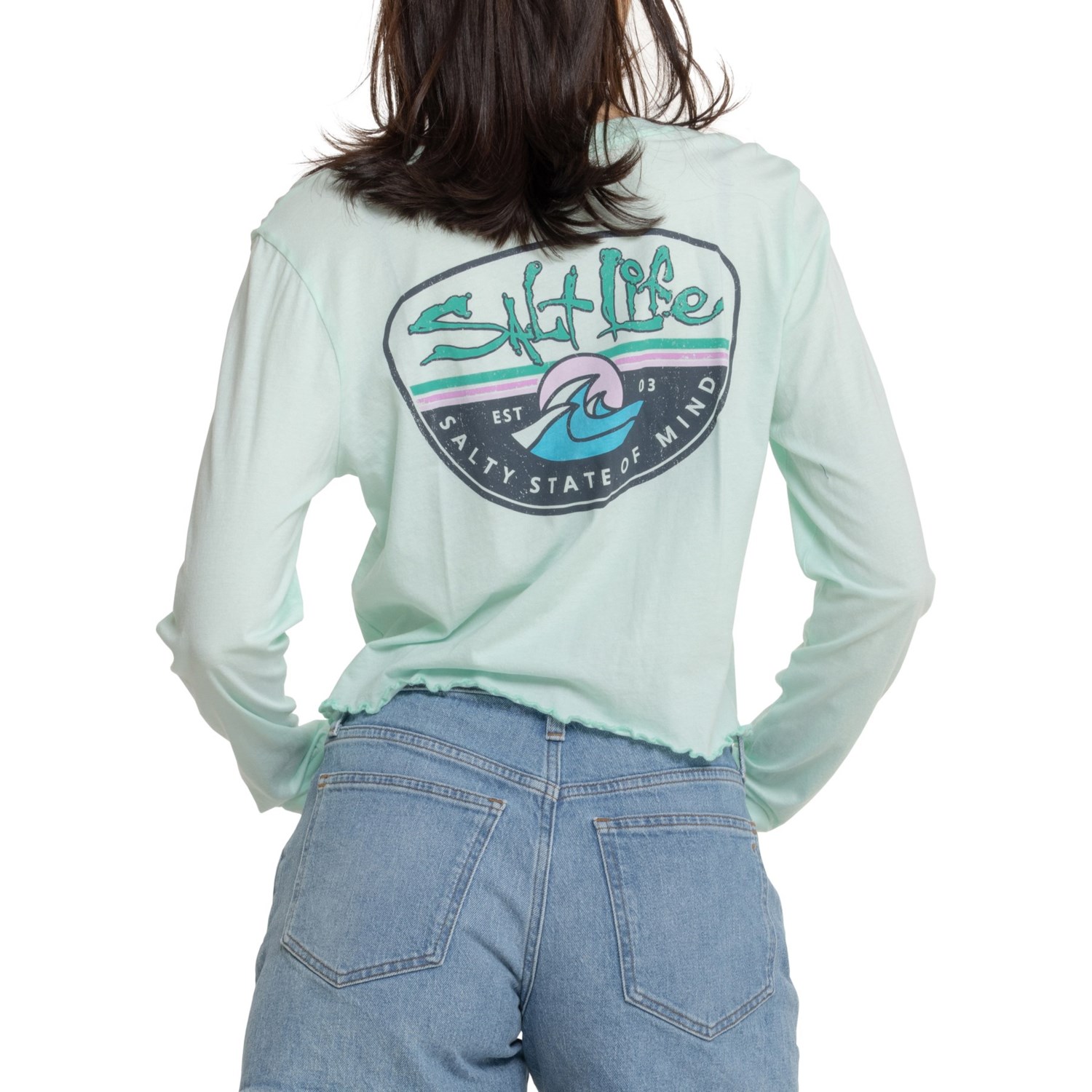 Wave Long Sleeve Crop
