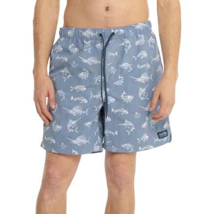 SALT LIFE Fish N Bones Boardshorts in Navy