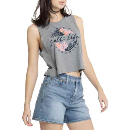 SALT LIFE Oasis Muscle Tank Top in Heagy